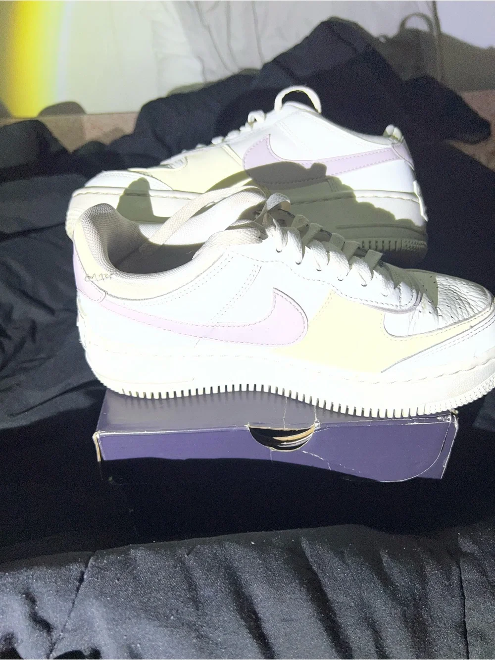 Nike Air Force 1 Shadow Sail Platinum Violet W Size 6.5